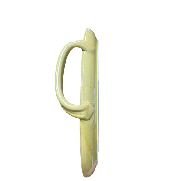 Carciofi William Sonoma Italian Handcrafted Ceramic Floral Mustard Serve Tray SK - Picture 12 of 14